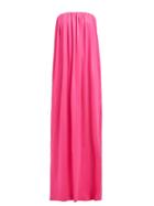 Matchesfashion.com Calvin Klein 205w39nyc - Strapless Wool Jersey Column Gown - Womens - Pink