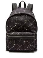 Matchesfashion.com Saint Laurent - City Constellation Print Canvas Backpack - Mens - Black