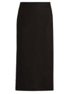 Matchesfashion.com Raey - Silk Pencil Skirt - Womens - Black