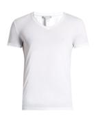 Matchesfashion.com Hanro - V Neck Micro Touch Jersey T Shirt - Mens - White