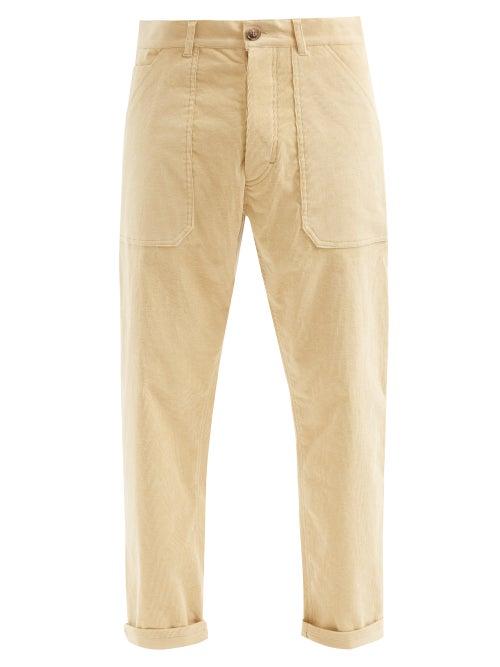 Matchesfashion.com Nanushka - Jasper Cotton-blend Corduroy Trousers - Mens - Beige