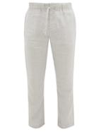 Matchesfashion.com Frescobol Carioca - Sport Linen-blend Chino Trousers - Mens - Light Grey