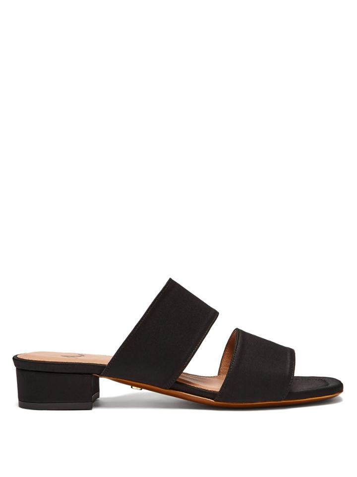 Alexachung Double Strap Satin Slides