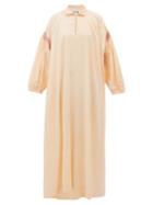 Matchesfashion.com Story Mfg - Alea Crochet Trim Voile Dress - Womens - Pink