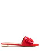 Aquazzura Happy Hearts Suede Slides