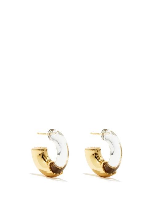 Lizzie Fortunato - Infinity 18kt Gold-plated Hoop Earrings - Womens - Multi