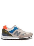 New Balance - 577 Suede And Mesh Trainers - Womens - Beige Multi