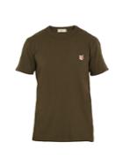 Maison Kitsuné Fox-appliqu Cotton T-shirt