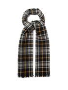 Matchesfashion.com Isabel Marant - Suzanne Checked Virgin Wool Blend Scarf - Womens - Black