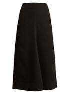 Lemaire High-rise A-line Wool Midi Skirt