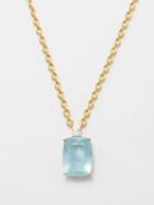 Irene Neuwirth - Gemmy Gem Diamond, Aquamarine & 18kt Gold Necklace - Womens - Blue