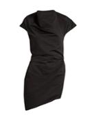 Rosie Assoulin Asymmetric Draped-front Taffeta Top