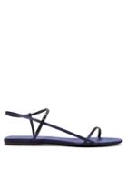 Matchesfashion.com The Row - Bare Satin Sandals - Womens - Dark Blue