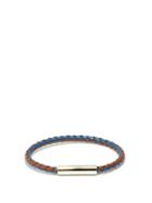 Mens Jewellery Marni - Braided Leather Bracelet - Mens - Blue