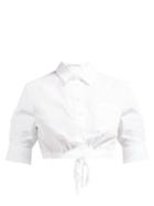 Matchesfashion.com Altuzarra - Rosa Cropped Cotton Shirt - Womens - White