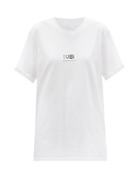 Matchesfashion.com Mm6 Maison Margiela - Logo-patch Cotton-jersey T-shirt - Womens - White