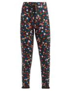 Matchesfashion.com The Upside - Royal Garden Print Performance Leggings - Womens - Navy Print