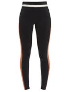 Matchesfashion.com Vaara - Flo Stretch Jersey Leggings - Womens - Black Brown Multi