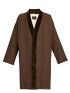 Matchesfashion.com Needles - Paisley Kimono Coat - Mens - Brown