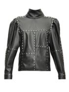 Matchesfashion.com Isabel Marant - Veneza Studded Leather Top - Womens - Black