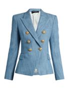 Balmain Double-breasted Cotton-blend Tweed Blazer