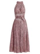 Diane Von Furstenberg High-neck Silk Dress