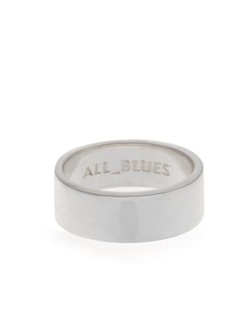 All Blues Polished Silver Ring