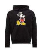Matchesfashion.com Takahiromiyashita Thesoloist. - Mickey Mouse-print Cotton-jersey Hooded Sweatshirt - Mens - Black
