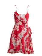 Matchesfashion.com Athena Procopiou - Heartbeats V Neck Floral Print Dress - Womens - Pink Print