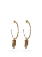 Matchesfashion.com Rosantica - Gelateria Crystal Hoop Earrings - Womens - Crystal