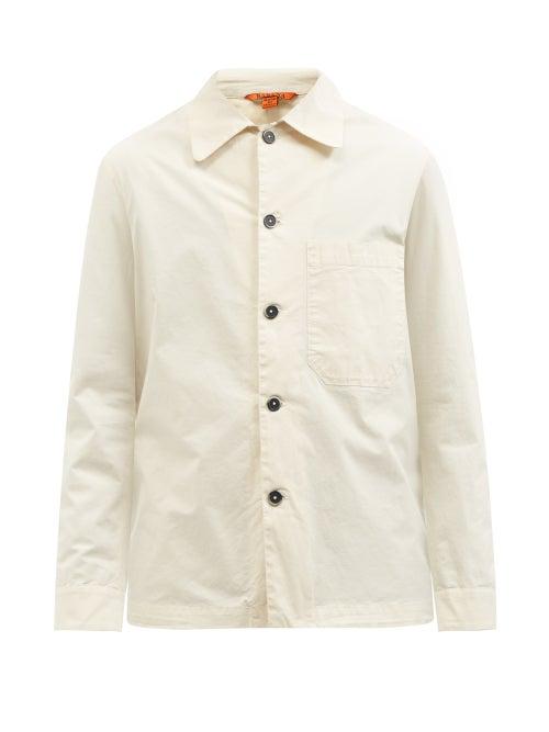Barena Venezia - Cedrone Patch-pocket Cotton-blend Poplin Shirt - Mens - Cream