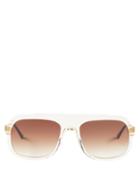 Thierry Lasry - Bowery Aviator Acetate Sunglasses - Mens - Clear
