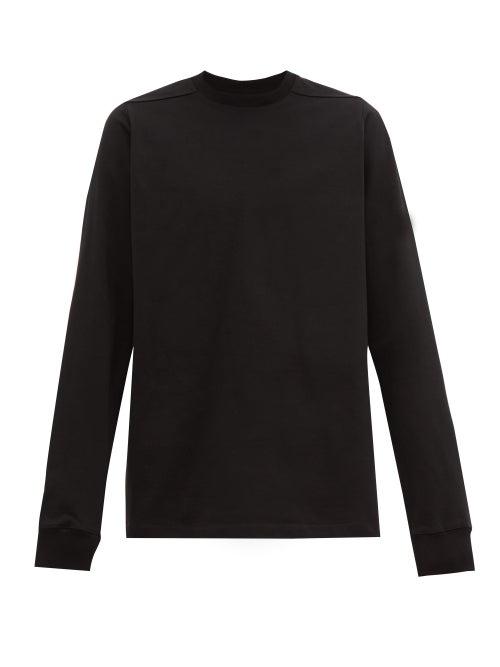 Matchesfashion.com Rick Owens - Level Longline Cotton Jersey Sweatshirt - Mens - Black