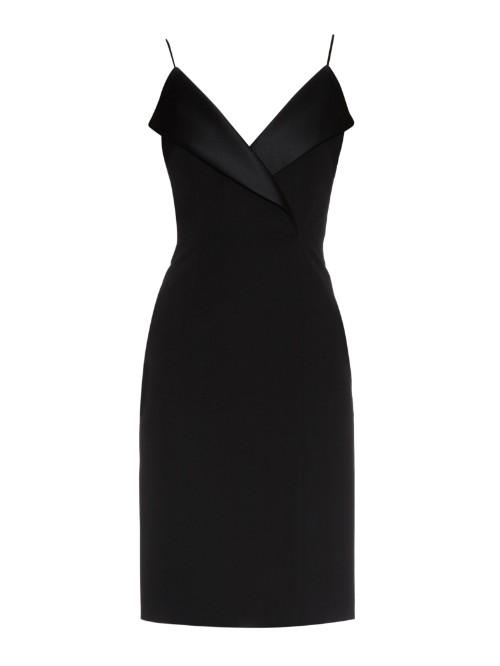 La Mania Pinna Wool And Satin Dress