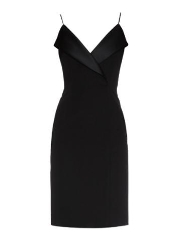 La Mania Pinna Wool And Satin Dress