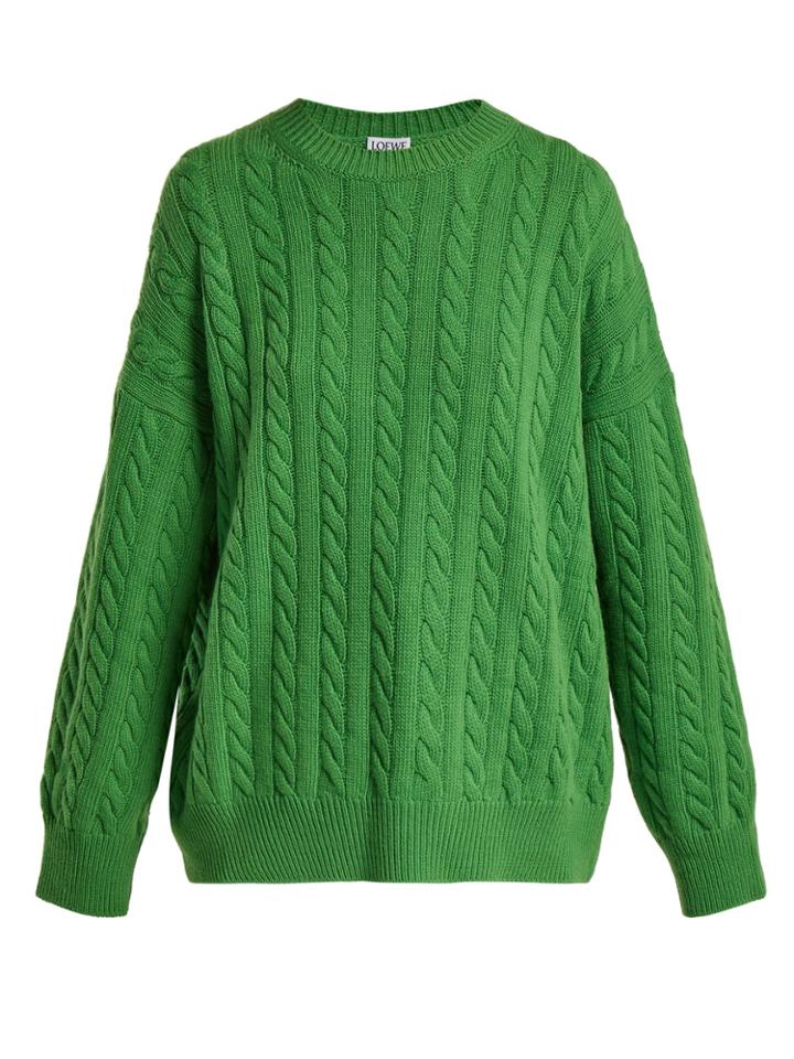 Loewe Cable-knit Wool Sweater