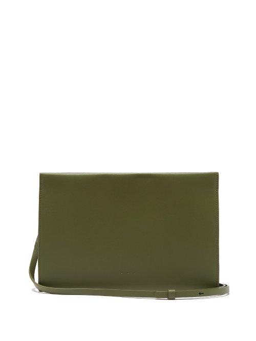 Matchesfashion.com Aesther Ekme - Structured Leather Shoulder Bag - Womens - Khaki