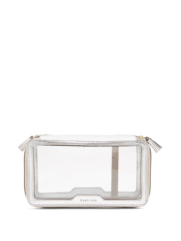 Anya Hindmarch In-flight Leather-trimmed Wash Bag