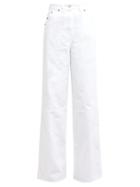 Matchesfashion.com Jacquemus - Prago Wide Leg Cotton Jeans - Womens - White