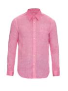 120 Lino Button-cuff Linen Shirt