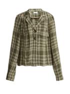 Wales Bonner Checked Long-sleeved Jacket