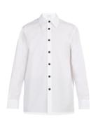 Matchesfashion.com Deveaux - Cotton Poplin Shirt - Mens - White