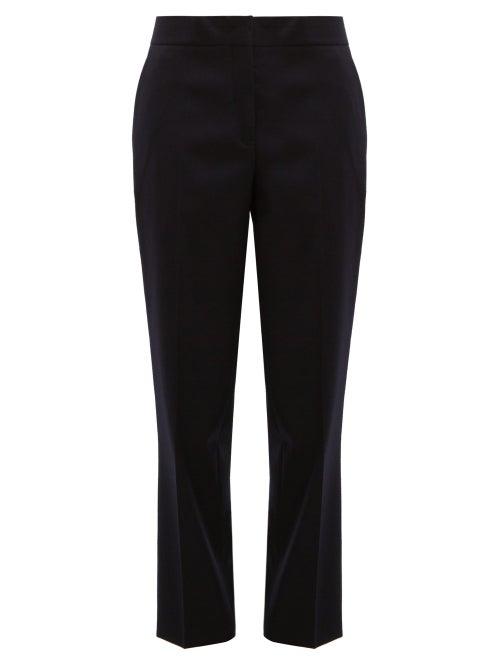 Matchesfashion.com Jil Sander - Emilio Straight Leg Wool Trousers - Womens - Dark Navy