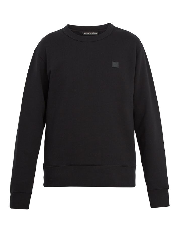 Acne Studios Fairview Face-patch Cotton Sweatshirt