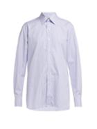 Matchesfashion.com Emma Willis - Bengal Striped Cotton Shirt - Womens - Blue White