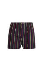 Matchesfashion.com Derek Rose - Regimental Stripe Cotton Boxer Shorts - Mens - Multi