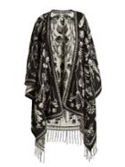 Alexander Mcqueen Floral Wool Wrap