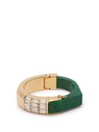 Matchesfashion.com Cercle Amde - She Couldn't Take It Crystal Embellished Bracelet - Womens - Green