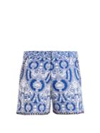 Le Sirenuse, Positano Isadora-print Cotton Shorts