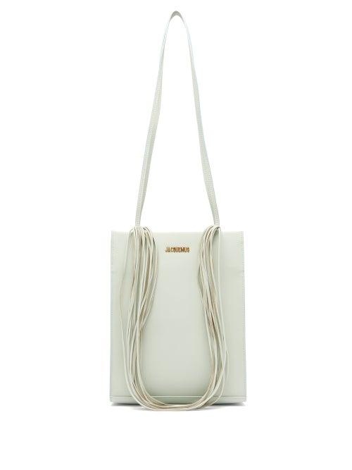 Matchesfashion.com Jacquemus - Le A4 Multi Strap Leather Tote - Womens - Blue
